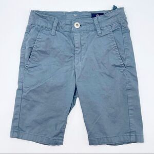 3/$20 Ag Adriano Goldschmied flat front dark teal slate gray shorts - boys 8